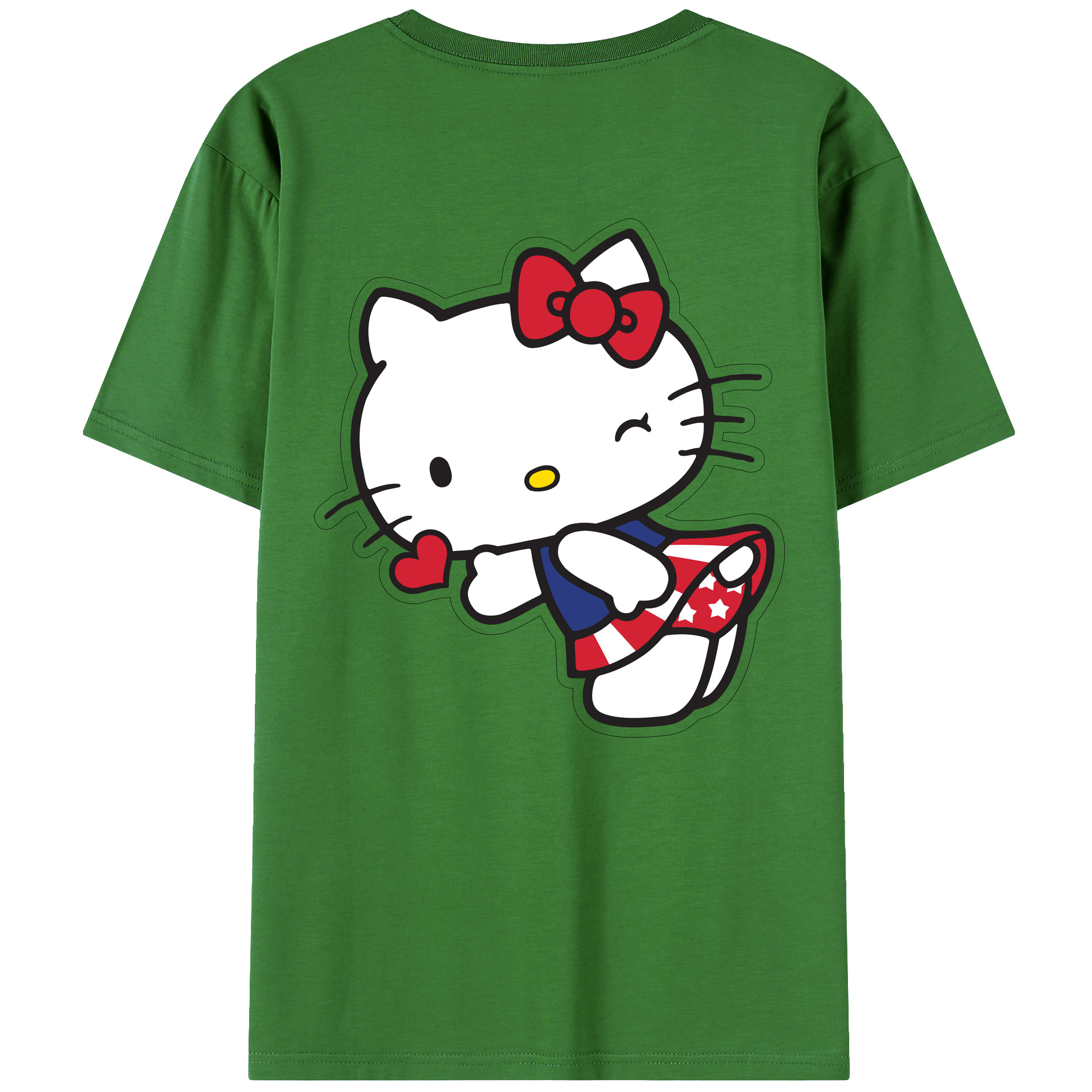 （画像用） Hello Kitty ハローキティ レディース半袖Tシャツ(バックプリント)